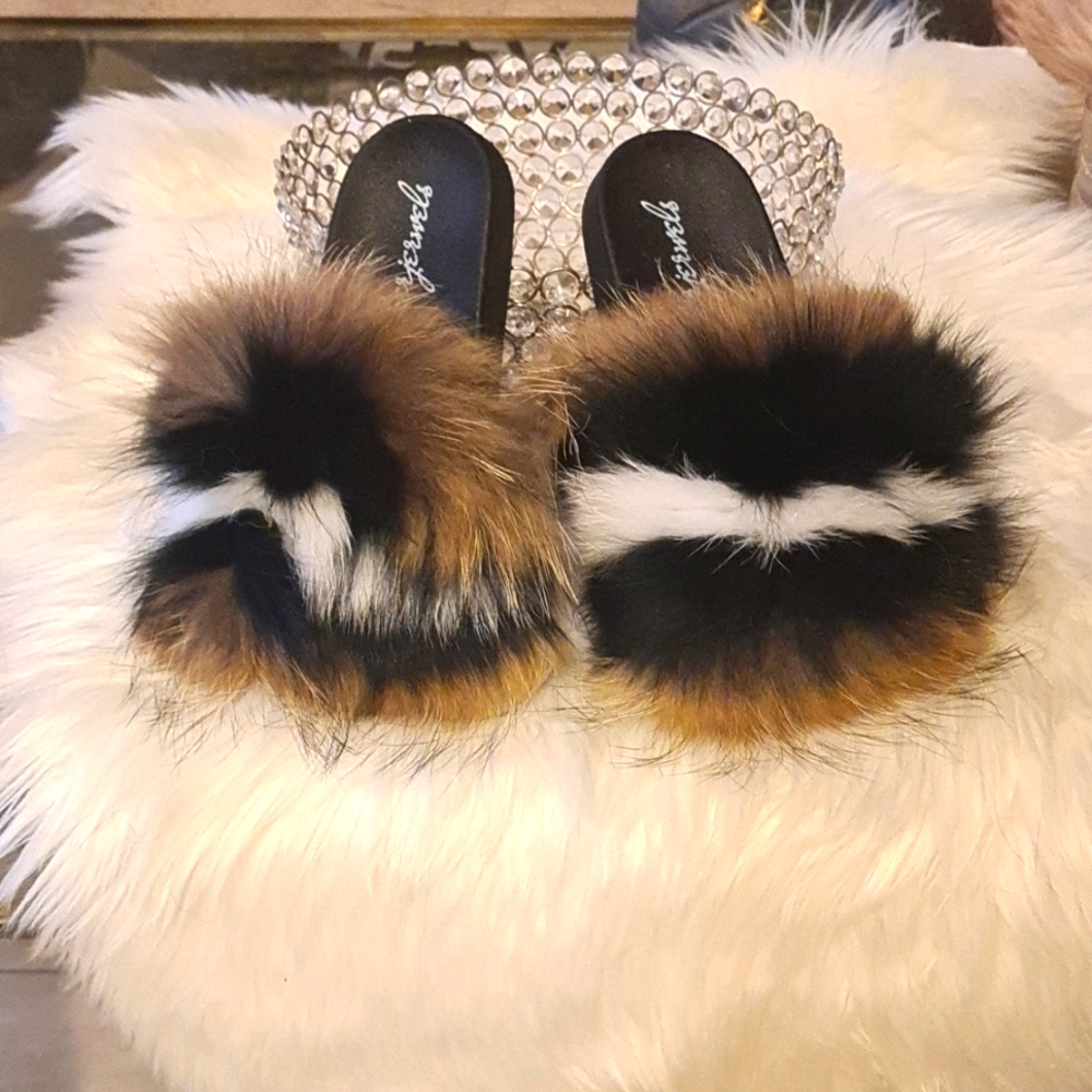 Sexy Faux Mink Sandals 🐺💜